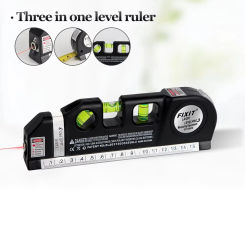 Multifunctional Infrared Laser Levels With 8FT 2.5M Standard Measure Tape Cross Line Lasers Renovation and Construction Tools