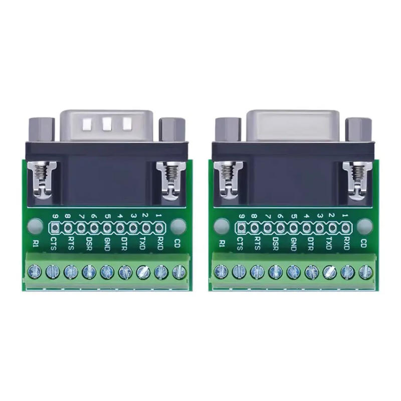 Description Picture 5 of item5pairs  DB9 Male and Female Connector Adapter Screw Terminal 9-Pin 9-Hole RS232 RS485 Conversion Board
