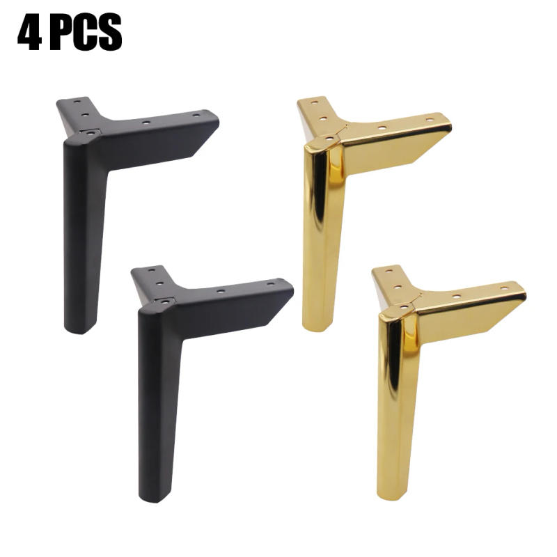 Description Picture 4 of item4pcs Metal Support Furniture Cabinet Supporting Legs Iron Sofa Feet For Cupboard Bed Chair Dresser Hardware Furniture Legs