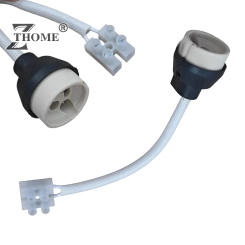 1PC For LED Bulb Halogen Lamp Light Socket Lamp Base Holder GU10 Bulb Light Adapter Connector Converter Ceramic Wire