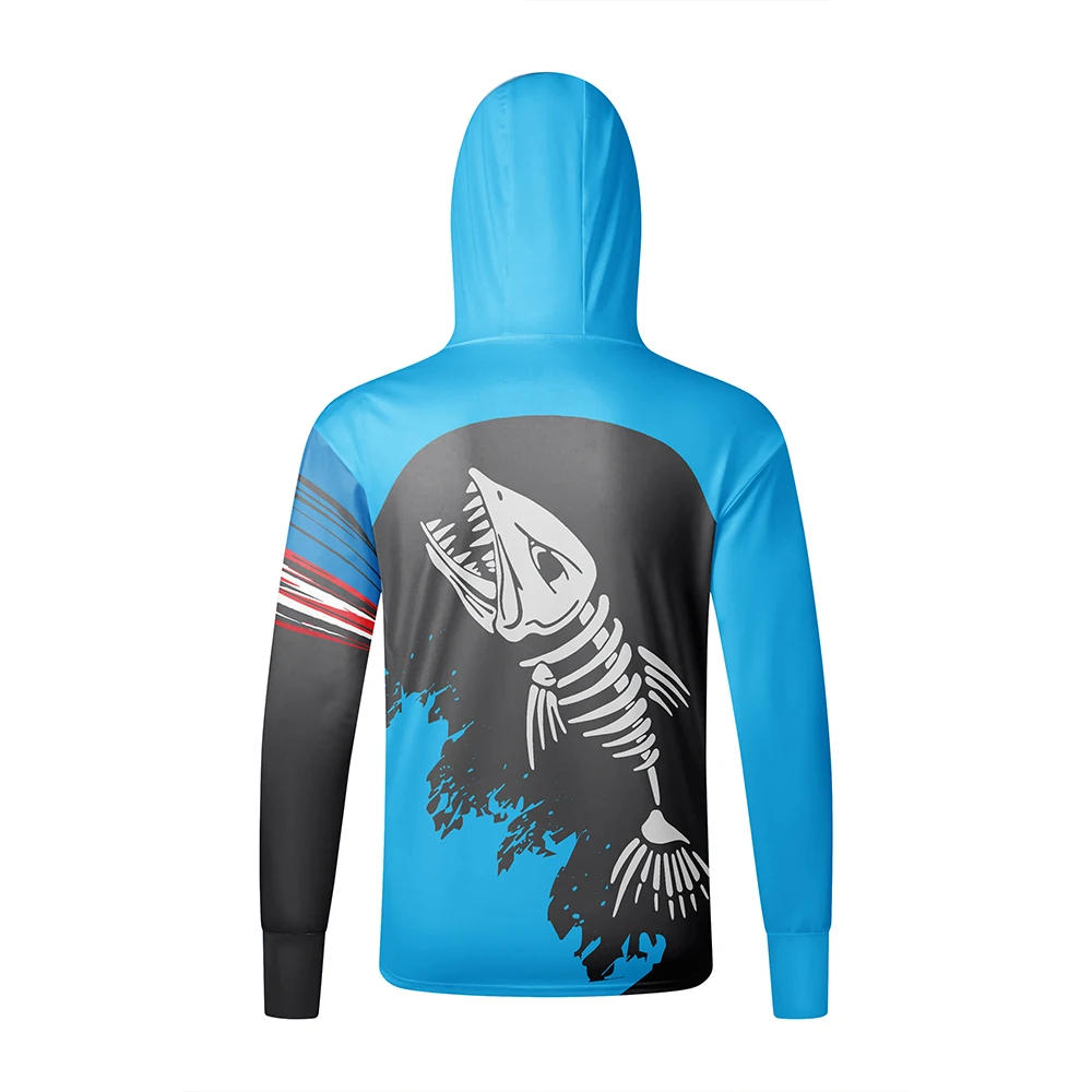Description Picture 4 of itemFishing Hoodie Anti-UV Sunscreen Sun Protection Clothes Fishing Shirt Breathable mask Hooded Sportswear