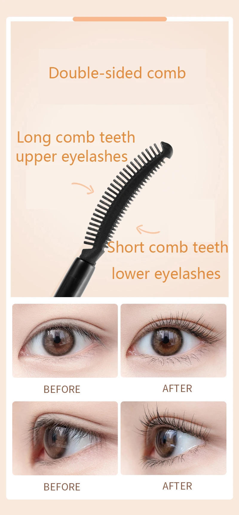 Description Picture 4 of itemUKISS Eyelash Primer Mascara Eyelashes Base Thick Long-wearing Waterproof Eye Black Brush Beauty Makeup