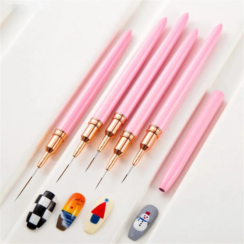 Description Picture 6 of itemLULAA Nail Art Liner Brushes Painting Detail Nail Brushes for Nail Art Dotting Drawing and Long Lines Thin Details Fine Drawing