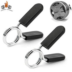 2.5-3.0CM Barbell Bar Clamps Clips Barbell Dumbbell Bar Collars Weight Spring Locks Gym Weight Bar Dumbbell Lock Clamp Spring