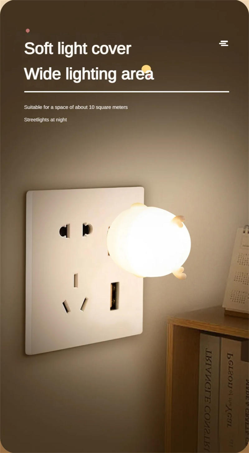 Description Picture 4 of itemUSB Plug Lamp Mini Night Light Gift Computer Mobile Power Charging Small Book Lamps LED Eye Protection Square Reading Light