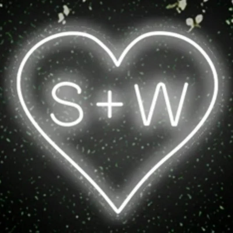 Description Picture 5 of itemCustom Neon Sign Led Love Round Shaped Signs Name First Letter Customized Wall Room Decoration USB Powered Dimmable Lamp Logo