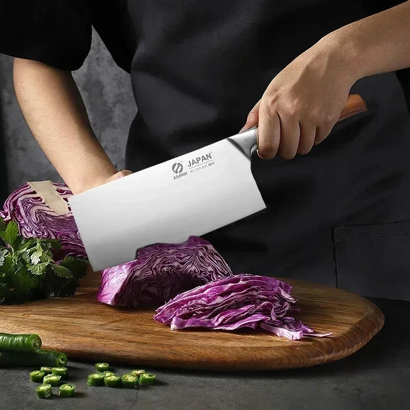 Description Picture 5 of itemJapanese Kitchen Knives Set Stainless Steel Fish Fillet Meat Cleaver Chef Knife Sushi Knife Slicing Santoku Knife Cooking Tools