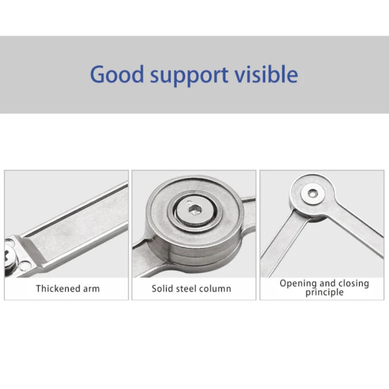 Description Picture 4 of itemHydraulic Randomly Stop Hinges Kitchen Cabinet Door Adjustable Polish Hinge Furniture Lift Up Flap Stay Support Hardware