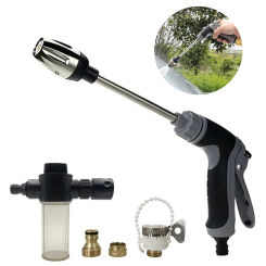 High-Pressure Water Gun Ground Garden Watering Automobiles Cleaning Tool Sprinkler Water Gun Car Washers Hose Nozzle Foam Lance