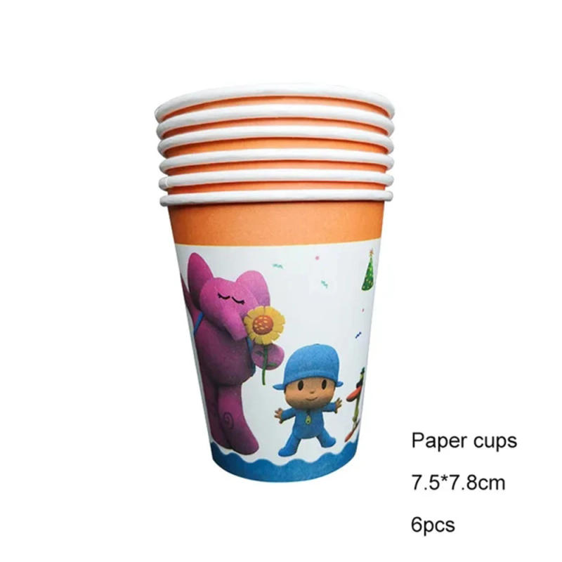 Description Picture 5 of itemCartoon Birthday Decorations Balloons Set Disposable Tableware Cake Topper Tablecloth Party Favor for Kids Baby Shower Supplies