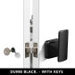 Black. - With a key
