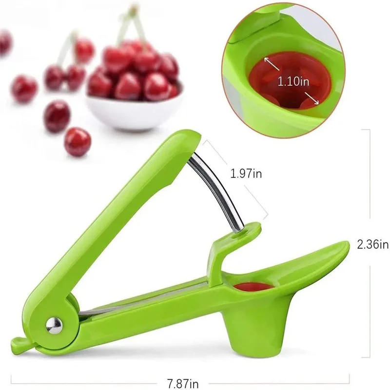 Description Picture 6 of itemNew 5'' Cherry Fruit Kitchen Pitter Remover Olive Corer Remove Pit Tool Seed Gadge Fruit and Vegetable Tools Cherry Pitter