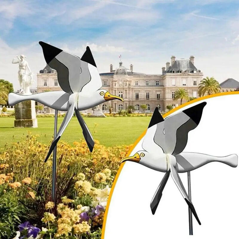 Description Picture 4 of itemSeagull Windmill Garden Decoration Pinwheels, Decorative Stakes, Wind Turners, Tires, Flying Bird Series