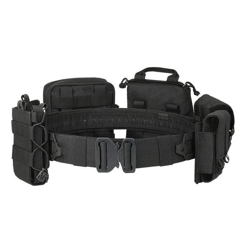 Description Picture 3 of item8 in 1 Tactical Waist Bag Tactical Belt with Pouches Hunting Equipment Polyester Wallet Waterproof Outdoor Tactical Bagpack