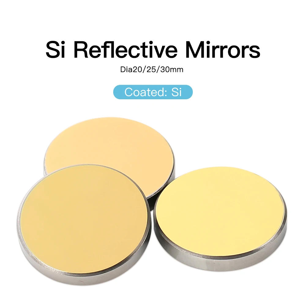 Description Picture 4 of itemFonland Co2 Laser Si Mo Reflective Mirrors for Laser Engraver Gold-Plated Silicon Reflector Lenses Dia. 19 20 25 30 38.1 mm