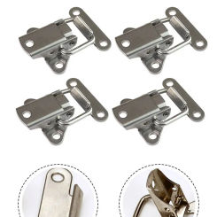4pcs Stainless Steel Cabinet Latch Hasp Toolbox Toggle Lock Hasp Toggle Latch Mini Clamps Box Clasp BssssssssssssXxxxxxxxxxxxxxx