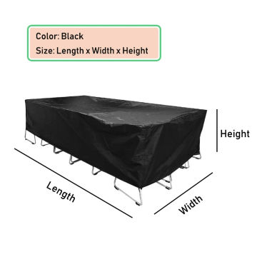 Small Sizes Waterproof Outdoor Garden Furniture Covers Rain Snow Chair Cover for Sofa Table Chair Patio Dust Proof Gray Black S