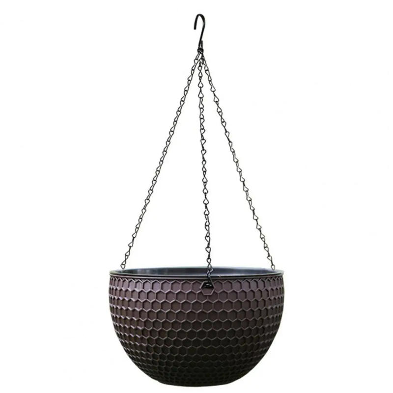 Description Picture 6 of itemHanging Flower Basket Resin Plant Hanger Multifunctional Practical Outdoor Garden Hanging Plant Pot for Restaurant