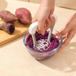 1PC Plastic Manual Potato Ricer & Masher - Creative for Potatoes, Pumpkins & Sweet Potatoes (Kitchen Gadget)