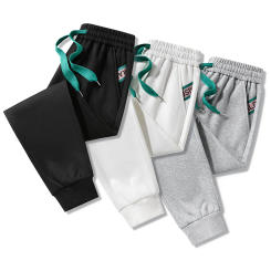 Pants Men Youth Sweatpants Tide Brand Spring and Fall Solid Color Cotton Casual Tether Knitted Leggings Sports Trousers Clothing