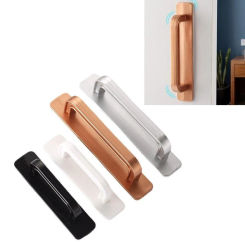 New Self-adhesive Drawer Handles Paste Plastic Door Handle Multi-purpose Durable Wardrobe Handle Organizer Window Cabinet