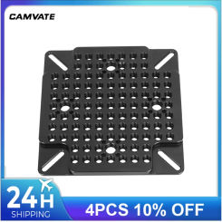 CAMVATE Multipurpose Cheese Plate Quick Release Baseplate for 75 and 100mm VESA Monitors With 1/4"-20  Threads Cheese Plate