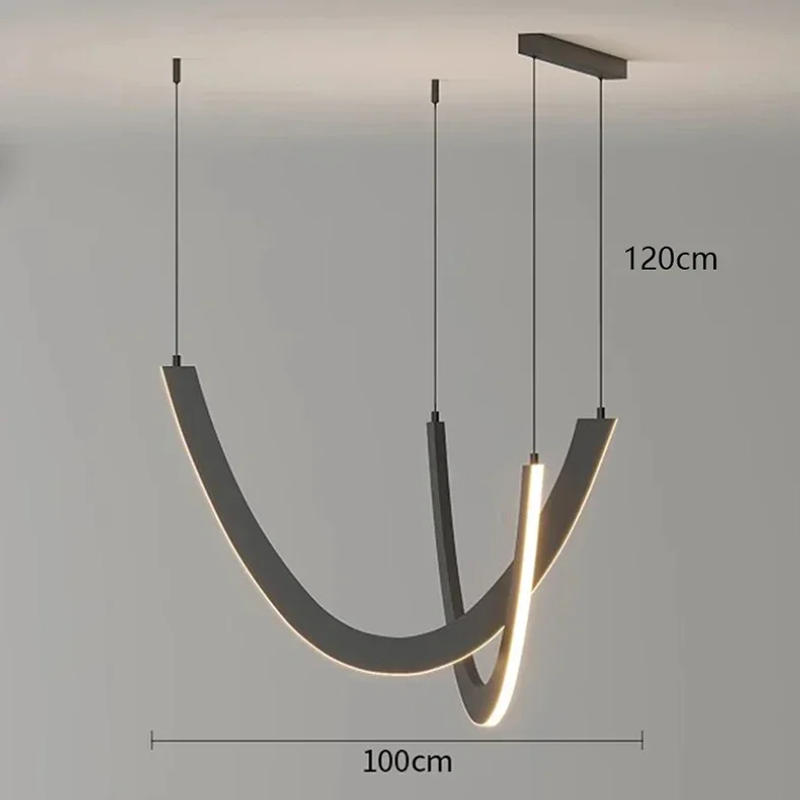 Description Picture 4 of itemModern LED Lights Pendant Light Lamps Home Decor Living Room Chandeliers for Dining Room Hanging Light Indoor Lighting