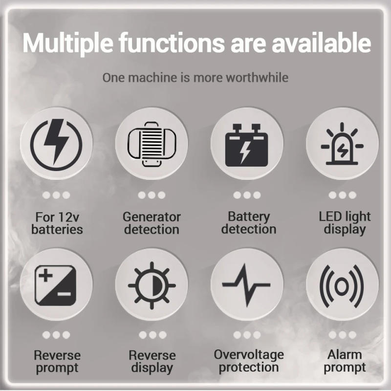 Description Picture 3 of itemANENG BT-172 12V Multifunctional Battery Testers LED Reverse Display Screen Auto Repair Industry Electrician Tester Tools