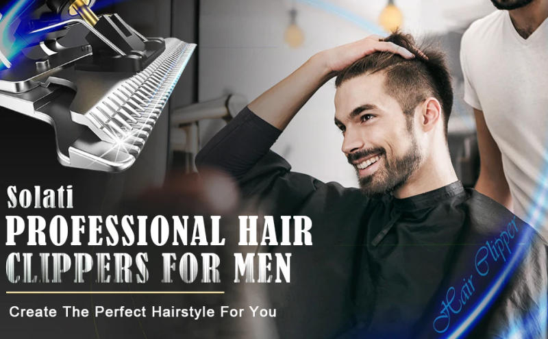 Description Picture 2 of itemT9 Men's Electric Hair Clipper with LCD Display, USB Rechargeable Grooming Machine, Professional Barber Trimmer