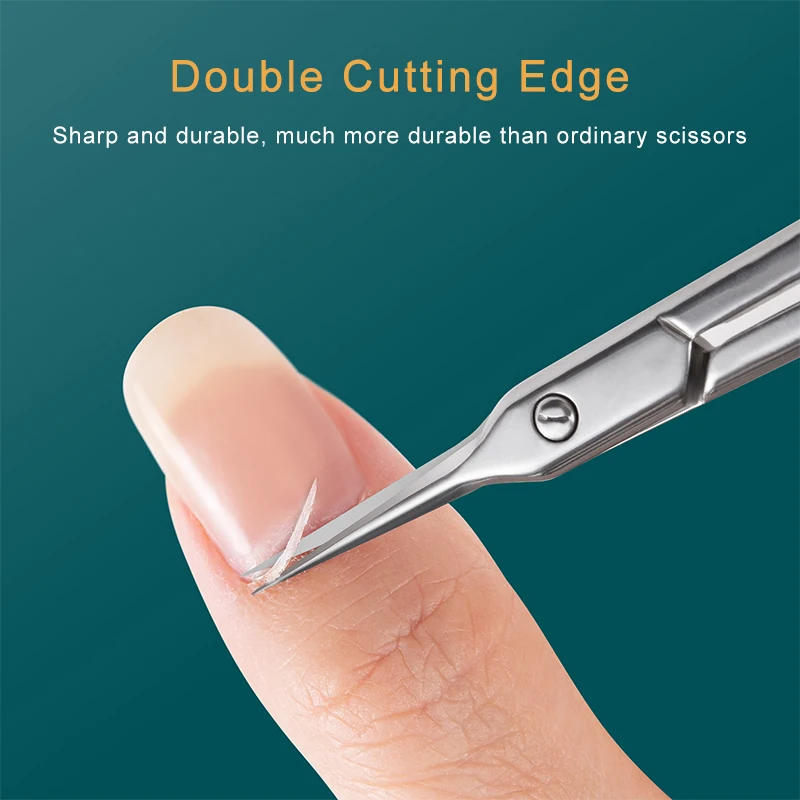 Description Picture 3 of itemNail Cuticle Scissors Sharp Curved Trimmer Dead Skin Remover Manicure Clipper Pedicure Cutter Professional Nail Art Tools