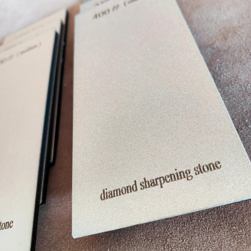 Description Picture 5 of item1pc Diamond Sharpening Stone Grinding Stone, Kitchen Knife Sharpener Stone With Sponge Non--slip Pad, Wet Stones For Sharping