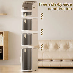 Bathroom Storage Cabinet Waterproof Compact Shelf Installation-Free Transparent Drawers Narrow Kitchen Organizer Rack Shelves