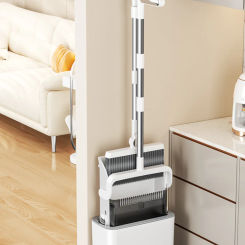 New Broom And Dustpan Set Hair-Free Cleaning Tools Home Combination Dust Swee Tools Broom And Tra Fork Storage broom