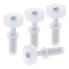 4 Pieces Repair Replacement Part Folding Door Hardware Set Door Repair Set Bi-Fold Door Top Guide Wheel Elastic Shafts Drosphip