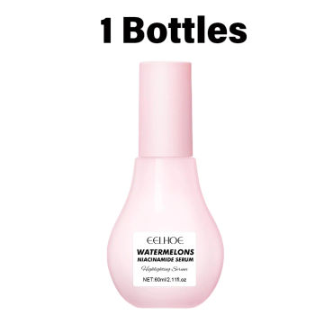 60ML Watermelon Glow Niacinamide Dew Drops Hydrating Serum Lightweight Facial Serum Priming Liquid Highlighter Face Repair Milk