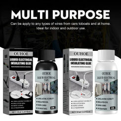 30/50ML Liquid Insulation Electrical Tape Anti UV Waterproof Liquid Insulating Tape Fast Drying Cable Repair Paste Sealing Glue