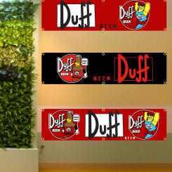 60x240cm Duffs Beer Flag Banner Tapestry Polyester Printed Flag Garage or Outdoor For Decoration