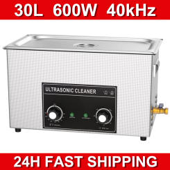 30L Ultrasonic Cleaning Machine with Heating Dental Watch Parts Nail Ultrasonic Cleanser Ultrasound Bath for Jewelry Ultra Sonic