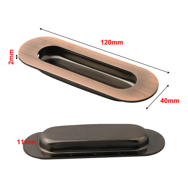 Description Picture 5 of itemConcealed Door Handle 304 Stainless Steel Sliding Door Handle Furniture Embedded Door Pull Wardrobe Cabinet Drawer Knob