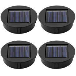 4pcs Outdoor Solar Light Waterproof Ip44 Garden Solar Light 3 Lumens Led Top Light Bulb Atmosphere Lamp for Camping Landscape