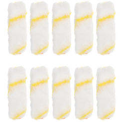 10 Pcs 4 Inch Paint Roller Cover Rollers Brush Covers for Painting Cabinet Home Tool Kit Abs Naps