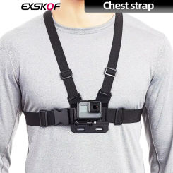 For GoPro Adjustable Chest Mount Harness Strap For GoPro Hero 13 12 11 10 9 Insta360 X4 DJI Action 4 3 Action Camera Accessories
