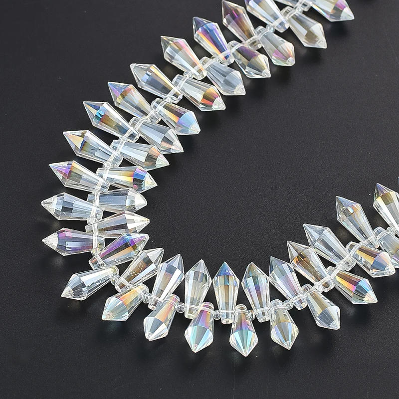 Description Picture 3 of item20pcs 20mm Chandelier Crystal Icicle Prisms Replacement Suncatcher Drops Pendant Lamp Candle Holder Bead Curtain DIY Parts Decor