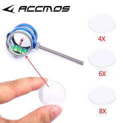 DECUT Archery Compound Bow Sight Lens, Aiming Scope, Magnifier Replace Lens, Outdoor Shooting Bow Arrow Accessories, 4X 6X 8X