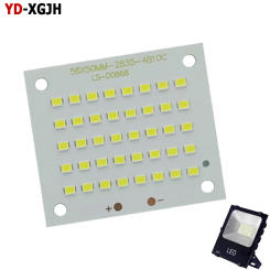 50PCS LED chip PCB Replace Plate10W 20W 30W 50W SMD2835 100% Full Power Light Source Panel Outdoor Lamps