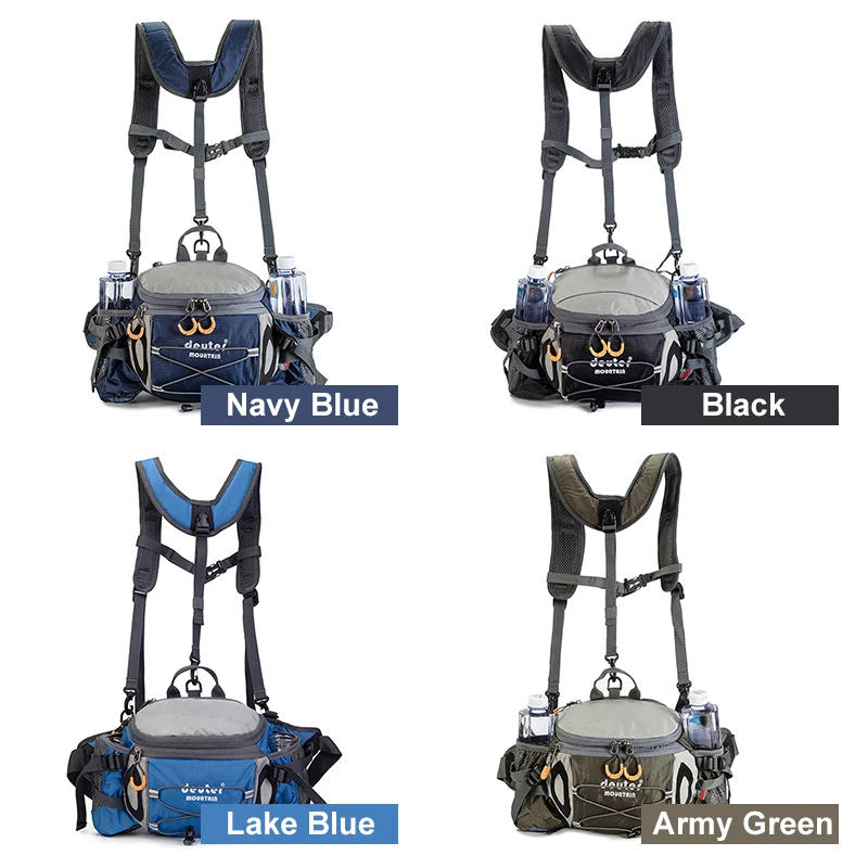 Description Picture 5 of itemOutdoor Hiking Waist Bag Cycling Mountaineering Backpack Running Water Bottle Pack Waterproof Mollel Bag Camping Fishing Sports