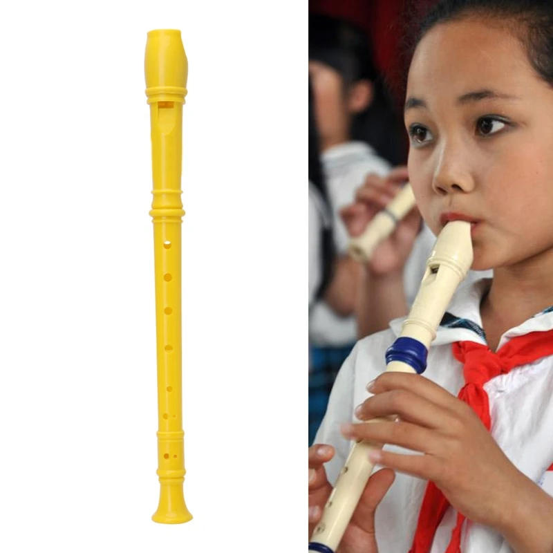 Description Picture 6 of itemPlastic Instrument Musical Soprano Recorder Long Flute 8 Holes