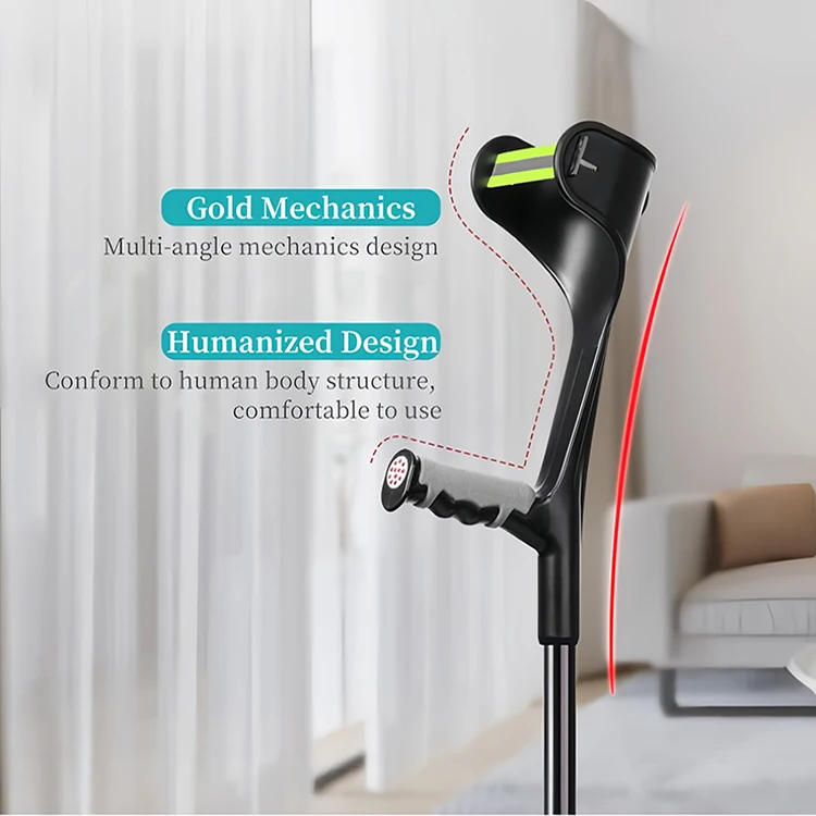 Description Picture 5 of itemFoldable Forearm Crutches for Walking Adjustable Crutch with Anti-Drop Cuff Adult Elbow Crutch Walking Stick