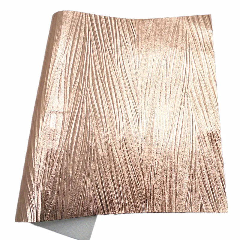 Description Picture 6 of itemRose Gold Chunky Glitter Leather Leopard Printed Synthetic Leather Crocodile Snake Vinyl Leather Sheets For Bow DIY 21x29CM Q889