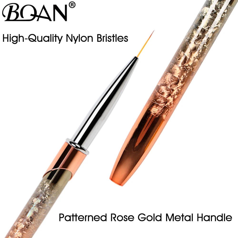 Description Picture 3 of itemBQAN Rose Gold Nail Art Brush Gradient Gel Nail Brush Line Painting Brushes Nails Crystal Acrylic Liner Drawing Pen